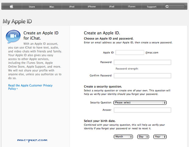Ichat APPLE ID
